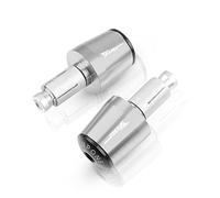 HGYCDNJF Motocicleta para TENERE700 TENERE 700 2019-2020 Accesorios De Motocicleta 7/8 "22mm Perilla De Manillar Agarre Tapa De Barra Enchufe Final Extremo del Mango(Silver)