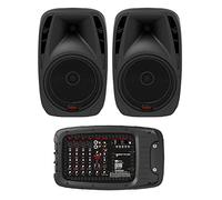 HH Electronics VECTOR by HH VRC-210 - Sistema de megafonía portátil - 2 x 500 W - Mezclador de 6 canales con Bluetooth y DSP