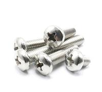 HH FASTENERS # 0-80 phillips Tornillos de máquina de cabeza, acero inoxidable, rosca completa, la mano derecha, paquete de 100 (# 0-80 x 0,157 (4 mm))