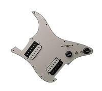 HH Guitar Pickguard Humbucker Coil Spliting Pickguard Guitarra Eléctrica Cargada Precableado Scratchplate Piezas de Repuesto de Guitarra (Color : 01)