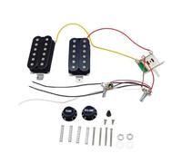 HH - Juego de pastillas de guitarra con arnés de cableado precableado para una fácil instalación y pastillas de guitarra de bobina única de tono superior