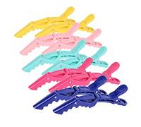 HH&LL Hair Clips for Women - Wide Teeth & Double-Hinged Design - Alligator Styling Sectioning Clips of Professional Hair Salon Quality - 10Pack (Mixed Candy)