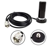 HH-N2RS Doble Banda VHF Antena UHF 400-470 136-174MHz y SO239 magnético de Montaje Base UHF PL259 Cable de Antena de Tejado o en el Maletero de Radios Móviles PL259 Conector