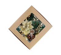 (HH366) Festival Seasonal Floral Craft Set Elegant Silk Flower Box Assortment for Handmade Christmas Tree Embellishments