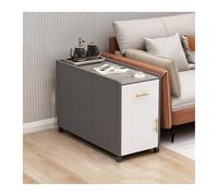 Hhaoran-9868 Aparador Tipo Buffet Aparador de sofá for Sala de Estar, Mesa de Centro pequeña, Moderna y Sencilla, Mesa Lateral extraíble, Armario Lateral Ligero de Lujo Mueble Buffet(Grey,90x35x65cm)
