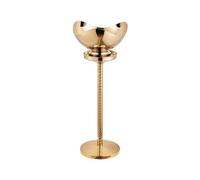 Hhaoran-9868 Cubo de Hielo Cubitera Moderna de pie for Vino, Ideal for Bar en casa, for Enfriar Cerveza, champán y Cubo de Champagne(Gold)