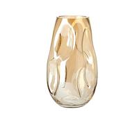 Hhaoran-9868 Jarrón moderno, simple e irregular, jarrón de vitral de forma especial, arreglo floral de escritorio para sala de estar, decoración del hogar, adecuado para comedor y sala de estar