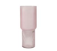 Hhaoran-9868 Jarrón moderno y simple de vidrio esmerilado en polvo de melocotón, adorno creativo para el hogar, sala de estar, decoración de mesa, recipiente de flores, adecuado para comedor y sala de
