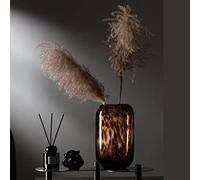 Hhaoran-9868 Jarrón para el hogar, diseño de leopardo ámbar, decoración para el hogar, decoración suave, hidropónico, adecuado para comedor y sala de estar, decoración del hogar (pequeño)