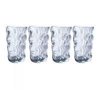 Hhaoran-9868 Juego de tazas de café de capuchino, cuatro tazas de café de vidrio, tazas de agua de alta belleza, tazas de whisky y cerveza, taza de café (grande)