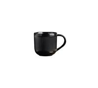 Hhaoran-9868 Juego de tazas de café de capuchino de 400 ml, taza de café simple de color sólido, taza de café para el hogar, oficina, taza de agua de alta belleza, taza de té, taza de café (negro)