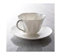 Hhaoran-9868 Juego de tazas de café de capuchino, exquisito juego de tazas de café de cerámica para té de la tarde, taza de café