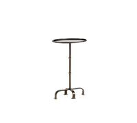 Hhaoran-9868 Mesa Auxiliar Lateral Mesa Auxiliar de Metal Vintage, Mesa Centro Estrecha y Ovalada, Esquina for sofá, Mini Almacenamiento Mesa de Centro Decorativa para Sala de Estar