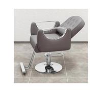 Hhaoran-9868 Silla de barbero Sillas de peluquería específicas for peluquerías, sillas de Corte Que se Pueden Subir, Bajar y Girar. Silla de salón | Taburetes con Ruedas(Grey)