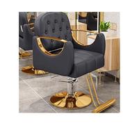 Hhaoran-9868 Silla de barbero Sillas de peluquería específicas for peluquerías, sillas de Corte Que se Pueden Subir, Bajar y Girar. Silla de salón | Taburetes con Ruedas(Negro)