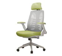 Hhaoran-9868 Silla para Juegos de computadora Silla ergonómica con Soporte Lumbar, Silla de Oficina, cómoda Silla giratoria for Ordenador, Asiento de Escritura for Estudio en casa(Green)