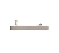 Hhaoran-9868 Soporte Flotante para TV Mueble de TV de Pared con estantes flotantes, 2 cajones y 1 Puerta, for Sala de Estar Consola Multimedia montada en la Pared(Pequeño)