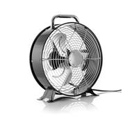 Hhaoran-9868 Ventilador de piso Ventilador portátil de 12 pulgadas, ventilador de tambor de Metal duradero, potente y silencioso, de doble velocidad, diseño elegante