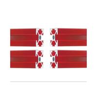 HHB18I 1/4 Uds. Perfil de Aluminio Rojo 2020 Ranura en T 100-1000MM extrusión de Aluminio Serie 20x20mm for Impresora 3D CNC DIY(4Pcs 2020 Red,270mm)