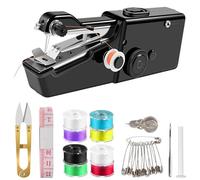HhBdy Maquina Coser Portatil, Maquina de Coser de Mano Mini, Sewing Machine Eléctrico Mini Portatil Práctico, Bordadora Automatica con Accesorios para Principiantes DIY en Casa