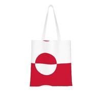 hhbiuuo Bolsa de lona con estampado de bandera de Groenlandia, bolsas de playa reutilizables para mujer, bonito bolso de compras, para el trabajo, viajes, gimnasio