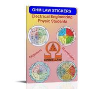 HHBOK Ohm's LawWall Art Poster impermeable para sala de estar, dormitorio, oficina, lienzo moderno, impresión para decoración del hogar, regalo, creatividad, ley de Ohm, 20 x 30 cm
