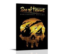 HHBOK Sea of Thieves- Póster de pared impermeable para sala de estar, dormitorio, oficina, moderno, impresión en lienzo, decoración del hogar, regalo, creatividad, mar de ladrones, 40 x 60 cm