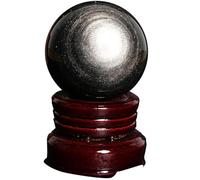 HHCTEBEC Bola De Cristal Bola De Cristal, Cuarzo Natural,Bola De Meditación, Decoración del Hogar con Base Regalo para Fotógrafos Aficionados para El Hogar, Oficina, Amantes, Amigos,100mm