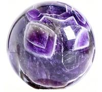 HHCTEBEC Bola de Cristal de Amatista curativa, Esfera de Cristales Natura, Bolas de Cristales de Siete Chakras, meditación, decoración del hogar, Oficina, para meditación, curación, joyería,45MM