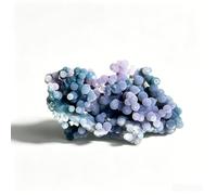 HHCTEBEC Espécimen Mineral de geoda de ágata de UVA Natural, racimo de Cristal Crudo, Piedra Preciosa curativa para decoración del hogar, meditación, Reiki, Chakra