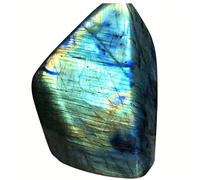 HHCTEBEC Increíble Piedra Preciosa de labradorita cruda, Cristal Natural curativo y Piedras ásperas para Fuente, decoración del jardín, meditación para Volteretas y Bricolaje,1000G