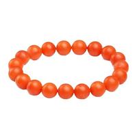 HHCTEBEC Pulsera de ágata Nanhong de Cristal curativo Natural, joyería con Cuentas de Piedras Preciosas Rojas para vitalidad y Confianza, Regalo elástico Hecho a Mano para Mujeres y Hombres,9MM