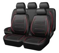 HHCVLUZI 9Pcs Juego De Fundas De Asiento para Kuga (2013-2017),Cuero Protector De Cubreasientos Delanteros Y Traseros De Cuero Interior Accesorios,Red