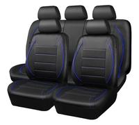 HHCVLUZI 9Pcs Juego De Fundas De Asiento para Renault Clio 3 2005 2006 2007 2008 2009 2010 2011 2012,Cuero Protector De Cubreasientos Delanteros Y Traseros De Cuero Interior Accesorios,Black