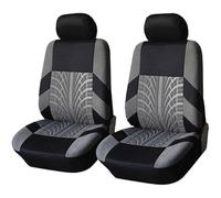 HHCVLUZI Asientos Fundas Asientos Coche Delantero,para Nissan Terrano (I,II) (1987-2003) Impermeables Juegos De Cubreasientos Interior Accesorios De Coche (2 Piezas),Grey