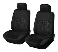 HHCVLUZI Asientos Fundas Asientos Coche Delantero,para Renault Megane 2003-2008 Impermeables Juegos De Cubreasientos Interior Accesorios De Coche (2 Piezas),Black