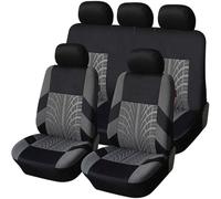 HHCVLUZI Coche Fundas Asientos para Mitsubishi Montero 1995-2006,Protectores De Asientos Cómodos Coche Juegos De Cubreasientos Delanteros Y Traseros Accesorio,B/Gray