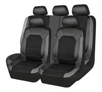 HHCVLUZI Coche Fundas Asientos para Nissan Pulsar 2014 2015 2016 2017 2018，Coche Fundas De Asientos Cuero Delanteros Y Traseros Juegos De Cubreasientos Interior Accesorios,B/Gray