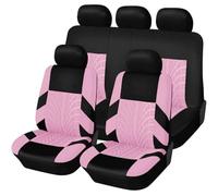 HHCVLUZI Coche Fundas Asientos para Peugeot 208 II Like 2019-2024,Protectores De Asientos Cómodos Coche Juegos De Cubreasientos Delanteros Y Traseros Accesorio,F/Pink
