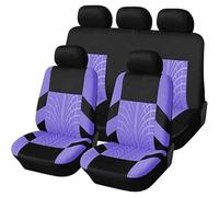 HHCVLUZI Coche Fundas Asientos para Peugeot 208 II Like 2019-2024,Protectores De Asientos Cómodos Coche Juegos De Cubreasientos Delanteros Y Traseros Accesorio,M/Purple