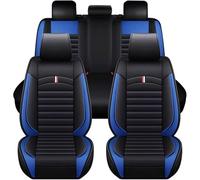 HHCVLUZI Funda Asiento Coche para BMW E46 Compact 2001-2004 316Ti 318Ti 320td 325ti, 5 Plazas Cuero Delanteros Universales Traseros Cómodo Juegos Cubreasientos Protector Accesorios,Blue