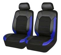 HHCVLUZI Funda Asientos Coche Delantero para Toyota Hilux 2015-2019 2020 2021 2022 2023 2024,Cuero Juegos De Cubreasientos Antideslizante Protector Interior Accesorios (2 Piezas),Blue