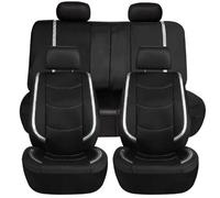 HHCVLUZI Fundas Asientos Coche para Ford Ranger XLT XL Laria, 9Pcs Delanteros Traseros Coche Fundas De Asientos Protection Transpirable Interior Accesorios,Silver