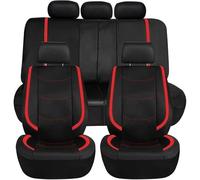 HHCVLUZI Fundas Asientos Coche para Suzuki SX4/SX4 S-Cross 2000-2023 2024, 9Pcs Delanteros Traseros Coche Fundas De Asientos Protection Transpirable Interior Accesorios,Red