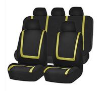 HHCVLUZI Fundas De Asiento De Coche para Nissan Micra K12 2003 2004 2005 2006 2007 2008-2024,9Pcs Universales para Delanteros Y Traseros Coche Fundas De Asientos Protection Accesorio, Yellow