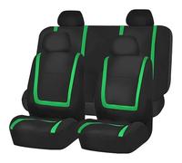HHCVLUZI Fundas De Asiento De Coche para Nissan Primera P12 2002 2003 2004 2005 2006 2007,9Pcs Universales para Delanteros Y Traseros Coche Fundas De Asientos Protection Accesorio, Green