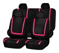 HHCVLUZI Fundas De Asiento De Coche para Opel Zafira Grandland X Opel GT Cascada Corsa,9Pcs Universales para Delanteros Y Traseros Coche Fundas De Asientos Protection Accesorio, Rose Red