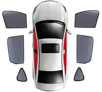 HHCVN Parasol Coche para Volvo XC60 (2021-2025), Escudo Delantero Trasero Ventana Lateral Visera Magnéticos Parasoles Laterales AntiUV Piezas para Coche, 6 Side