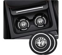 HHD_ABC Posavasos para Coche para Alfa Romeo Mito Giulietta 159,Posavasos para Portavasos de Coche,Redondos Posavasos De Coche Antideslizante