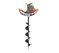 HHEMSTD Broca de gasolina de 71 cc, 2,3 kW, 2 tiempos, con 3 brocas de 100, 150 y 200 mm y barra de extensión, broca para postes de valla y plantaciones de árboles